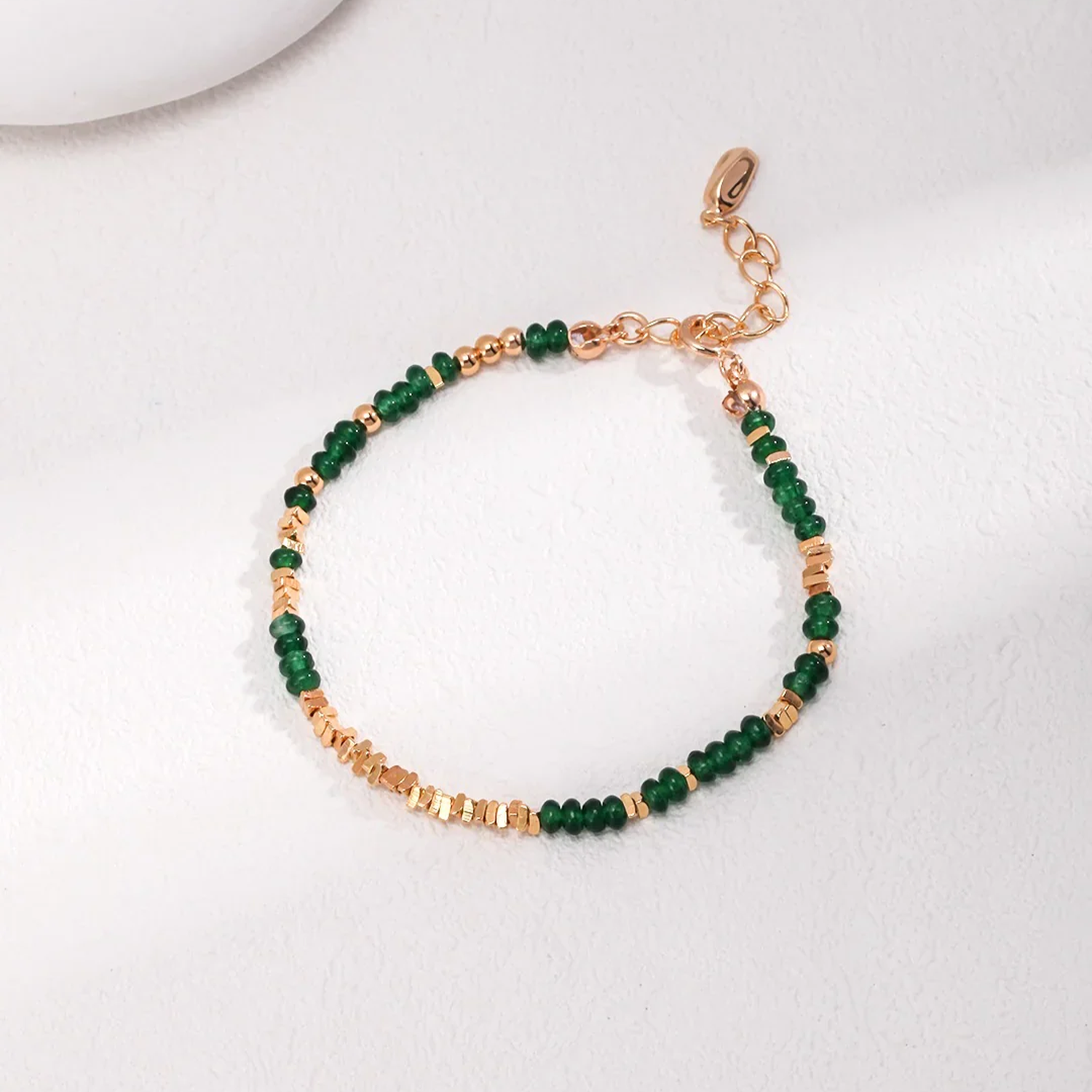 Emerald Sterling Silver Broken Bracelet