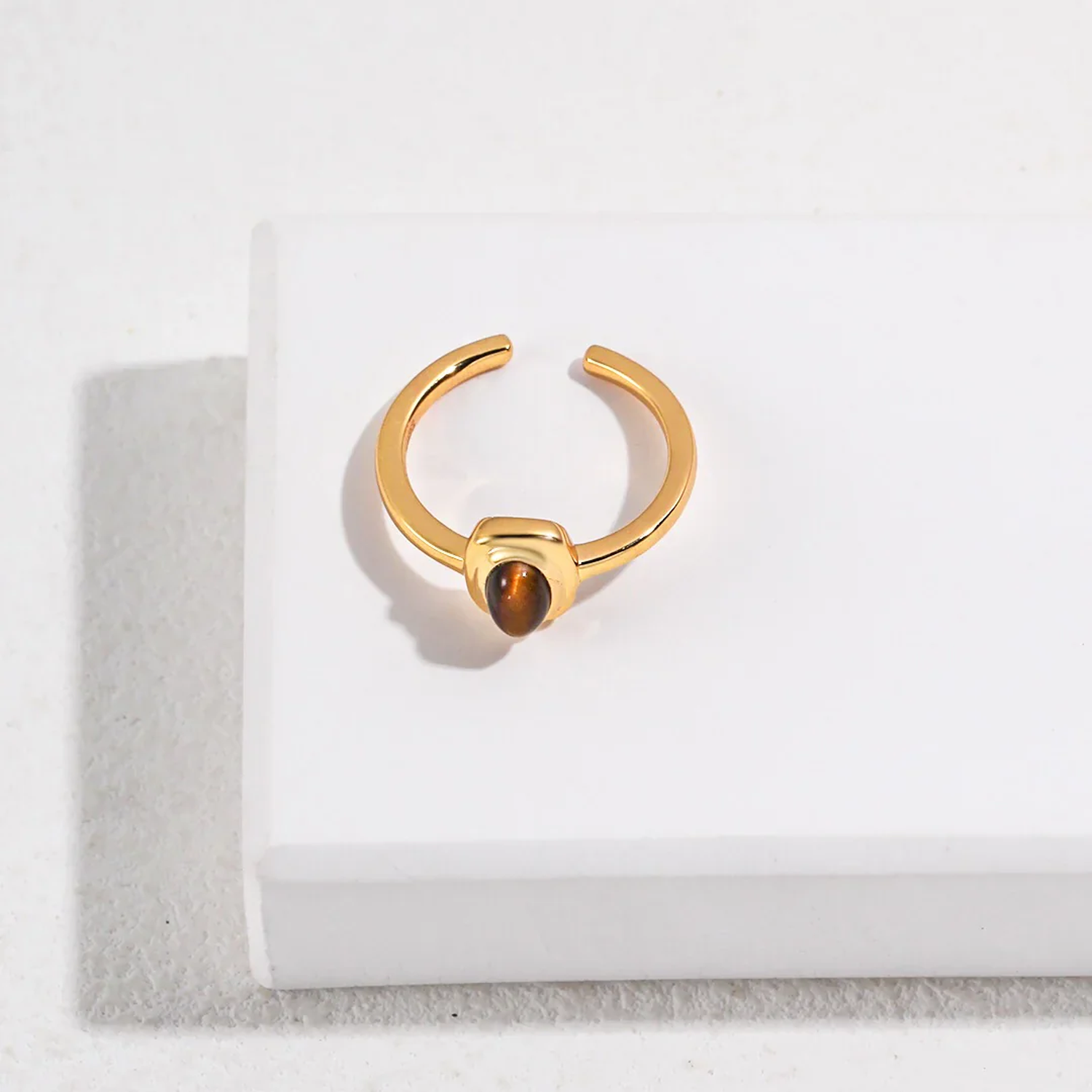 Vintage Tiger Eye Stone Ring
