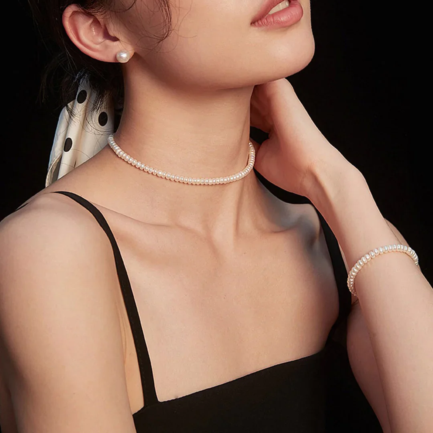 Armband aus Naturperlen
