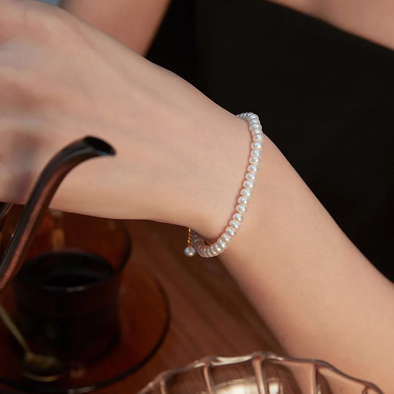 Armband aus Naturperlen