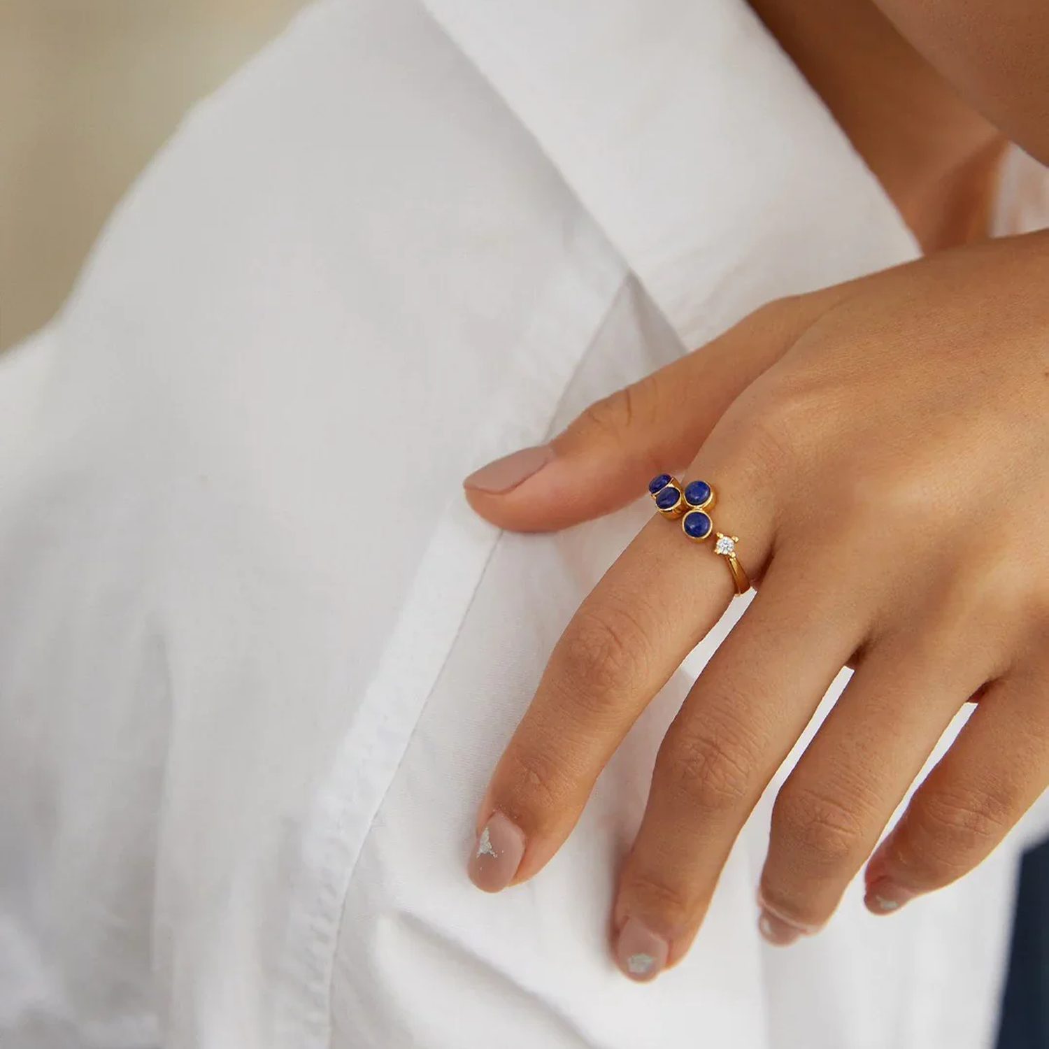 Natural Lapis Lazuli Ring