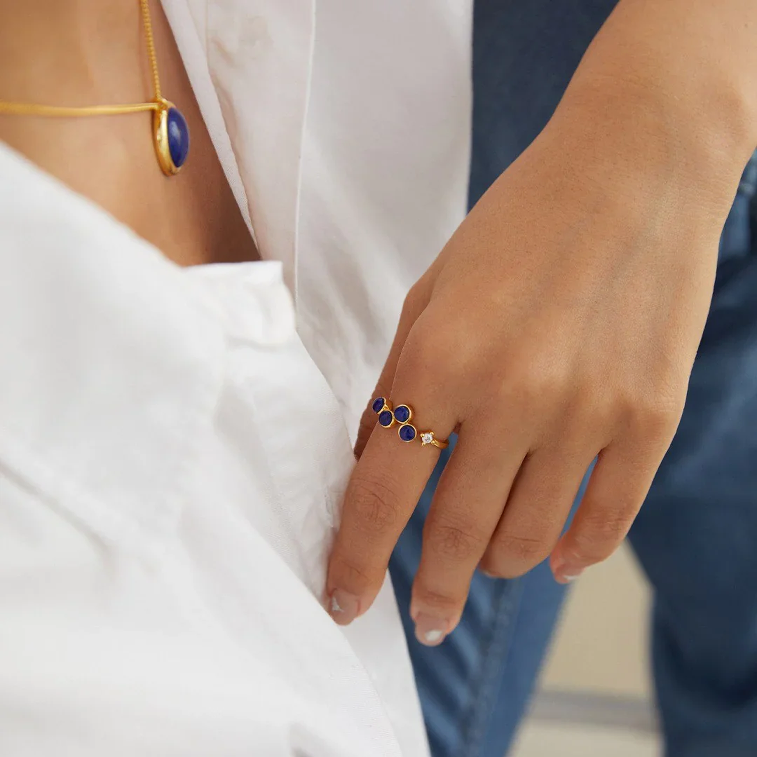 Natural Lapis Lazuli Ring