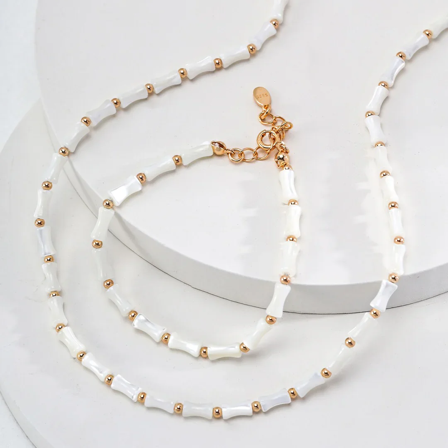 White Bamboo Bracelet