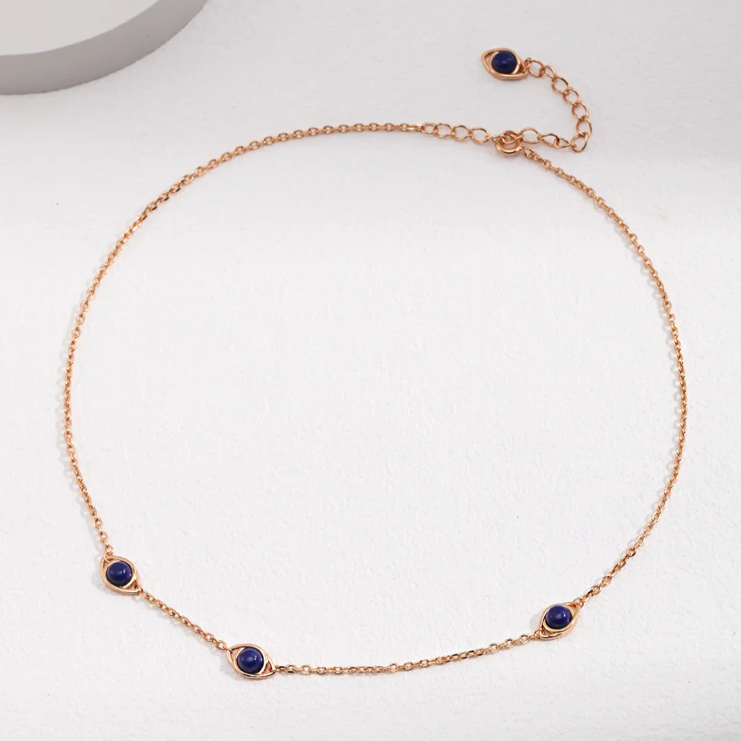 Natural Tiger Eye / Lapis Lazuli Stone Necklace