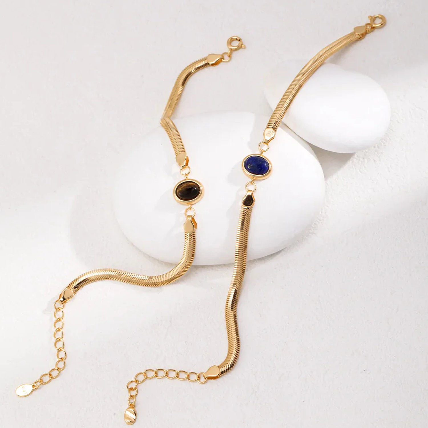 Lapislazuli / Tigerauge Armband